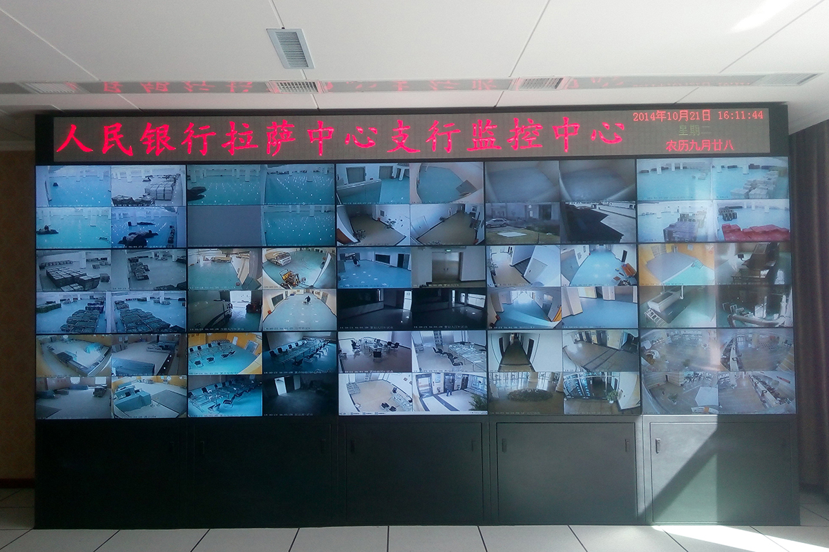 西藏人民銀行項(xiàng)目 液晶拼接產(chǎn)品